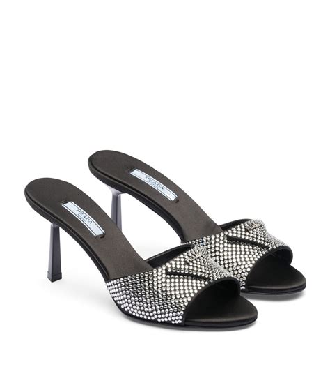 prada metallic mules|prada mules for women.